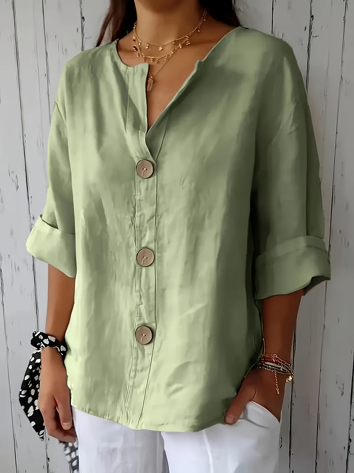 Ana | Casual Shirt with Decorative Button