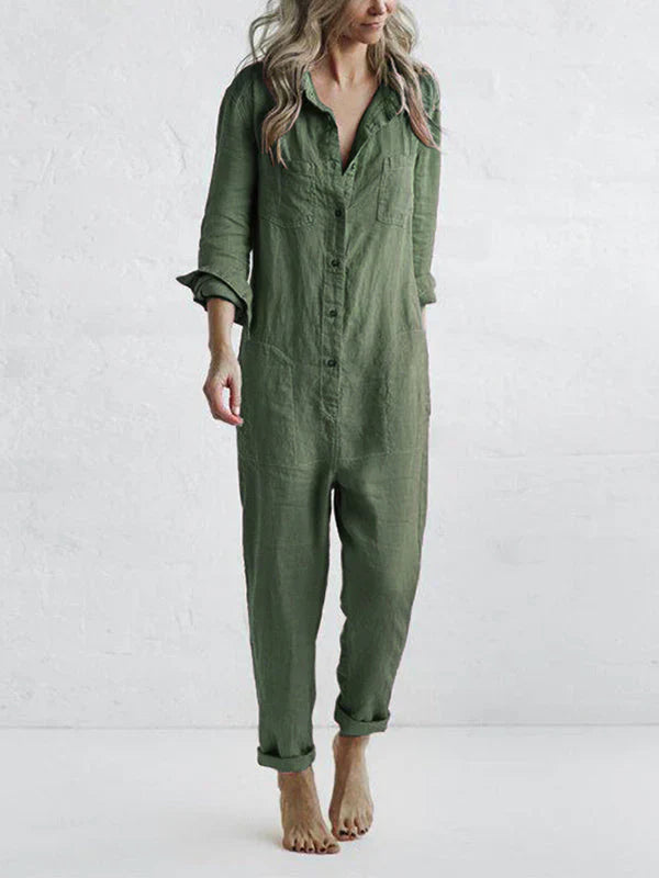 Khloe – Linen Jumpsuit for Women