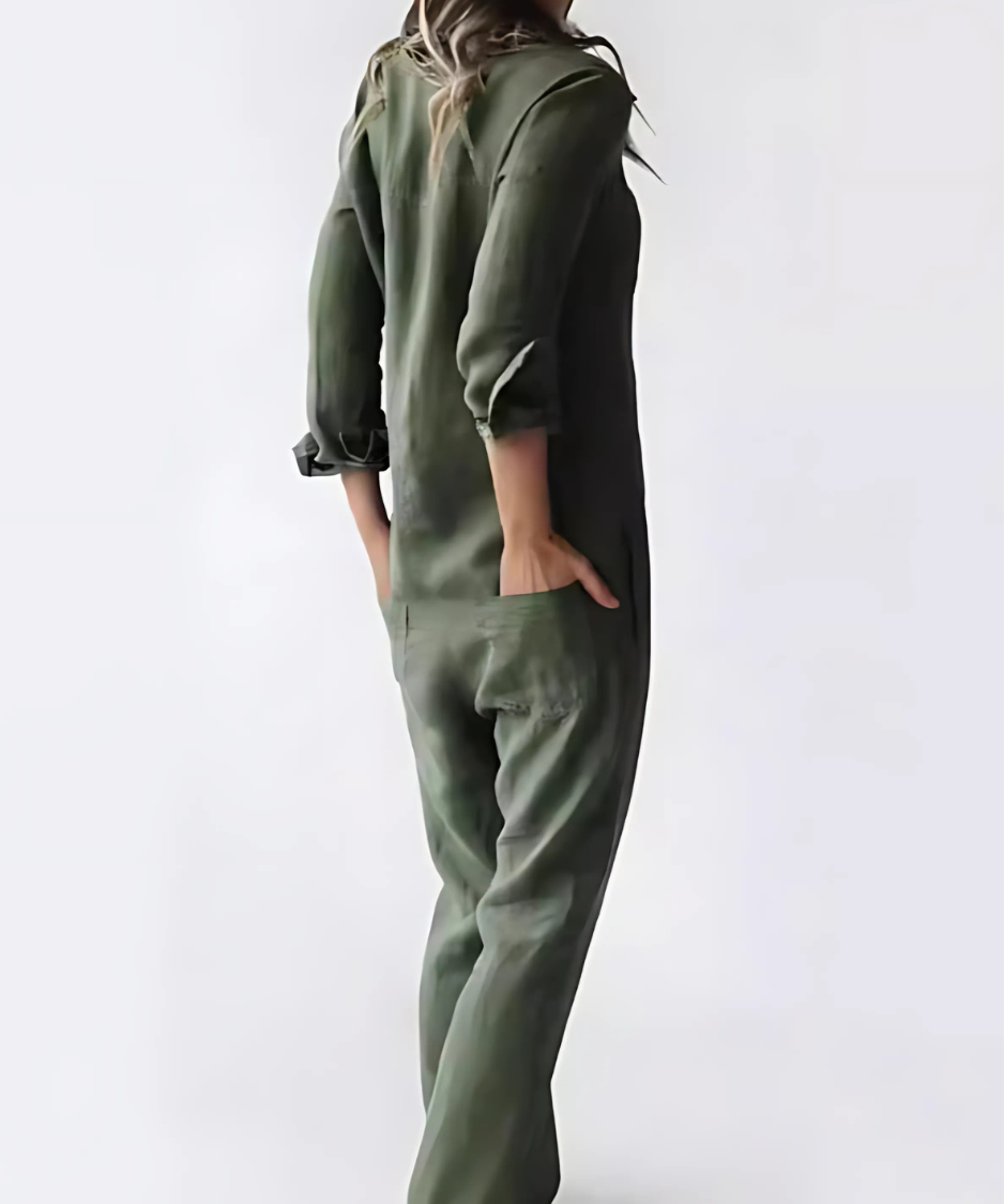 Khloe – Linen Jumpsuit for Women