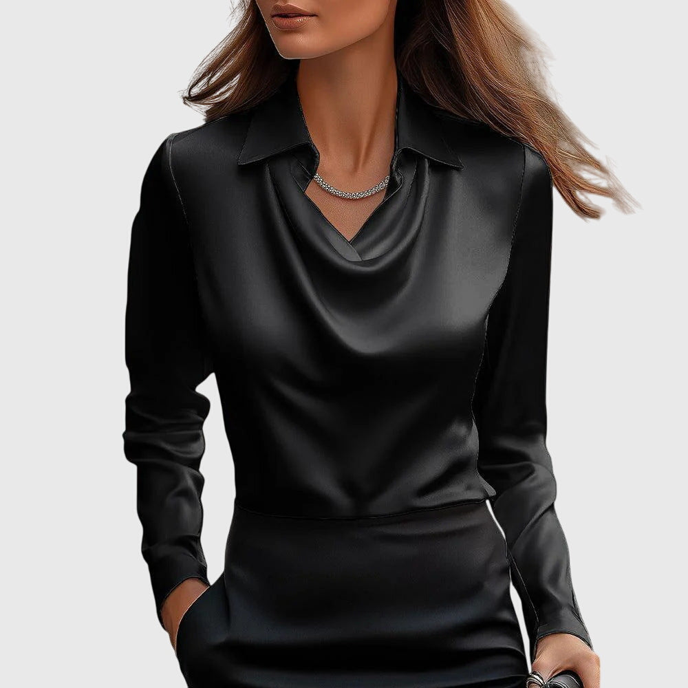 Emira | Women Cowl Neck Long Sleeve Top
