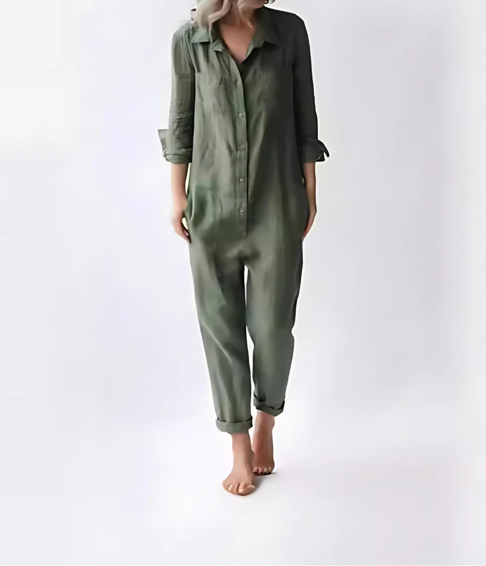 Khloe – Linen Jumpsuit for Women