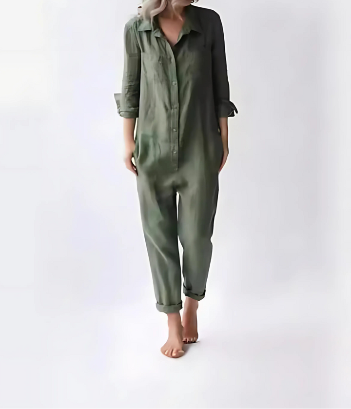Khloe – Linen Jumpsuit for Women