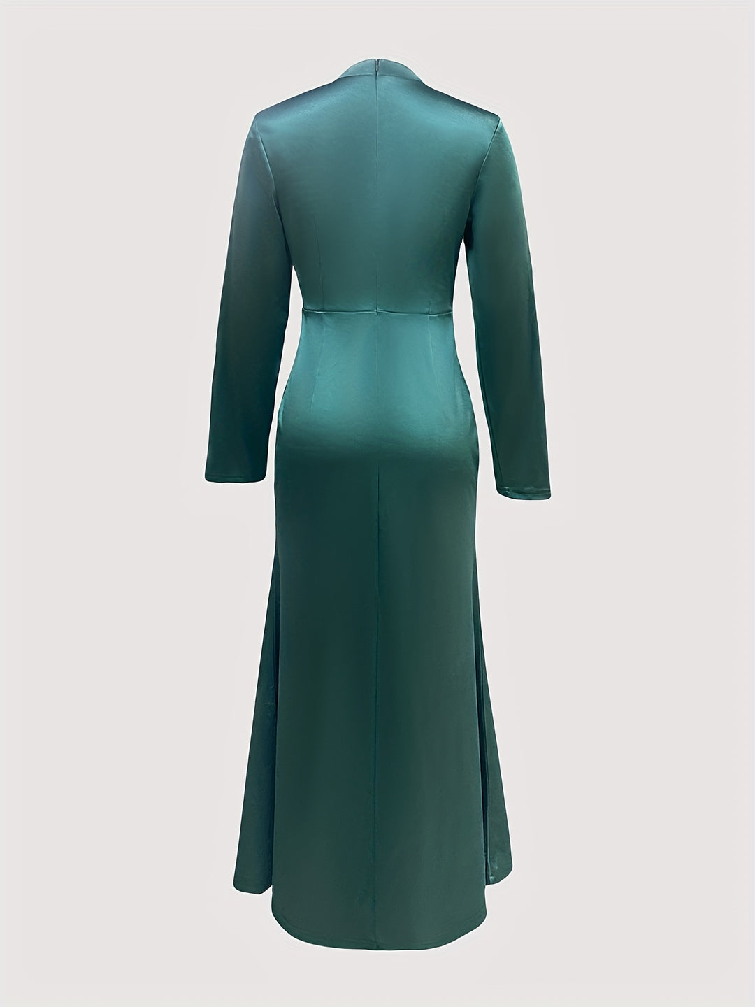 Elegant High Neck Fishtail Bodycon Dress