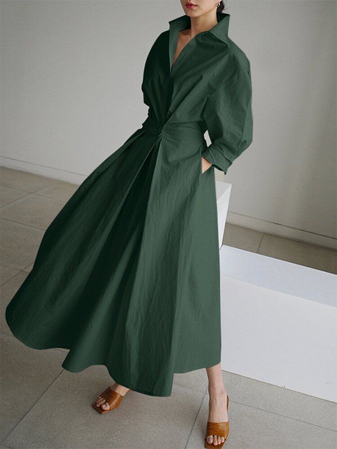 Timeless Cotton Maxi Dress for Women
