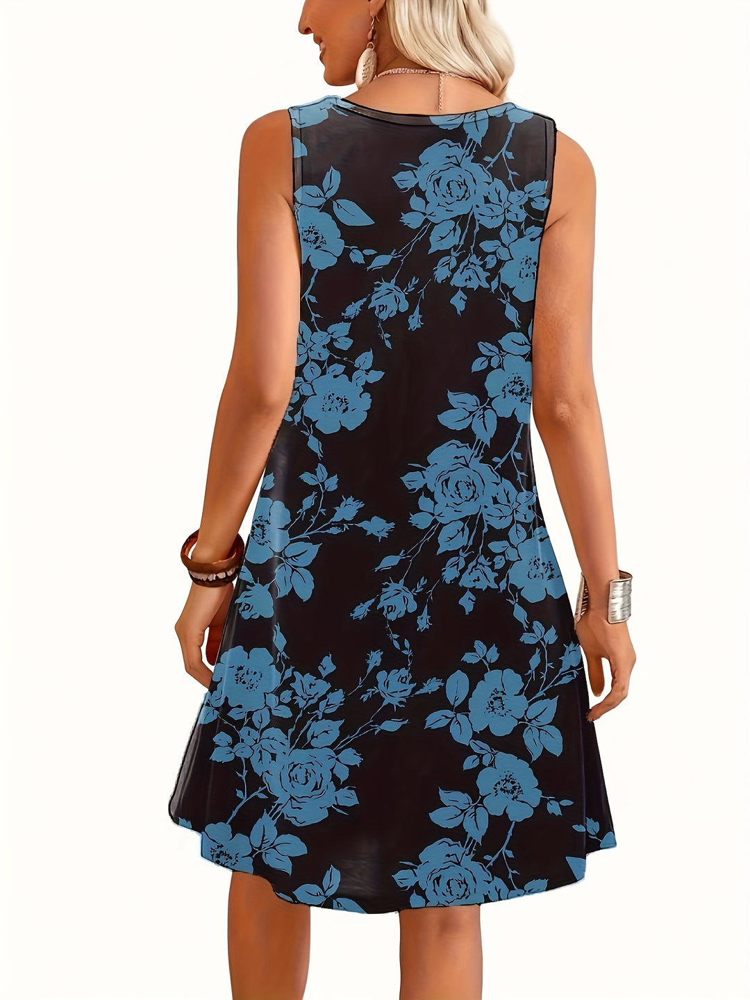European and American Summer Fashion Printed Long Dress