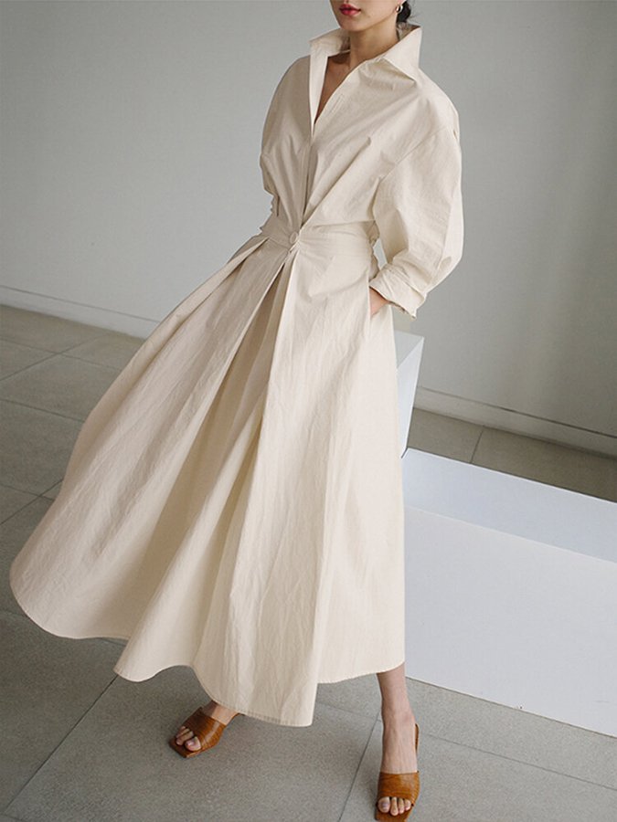 Timeless Cotton Maxi Dress for Women