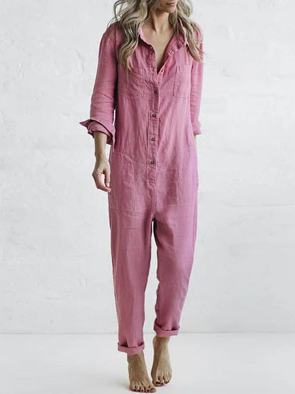 Khloe – Linen Jumpsuit for Women