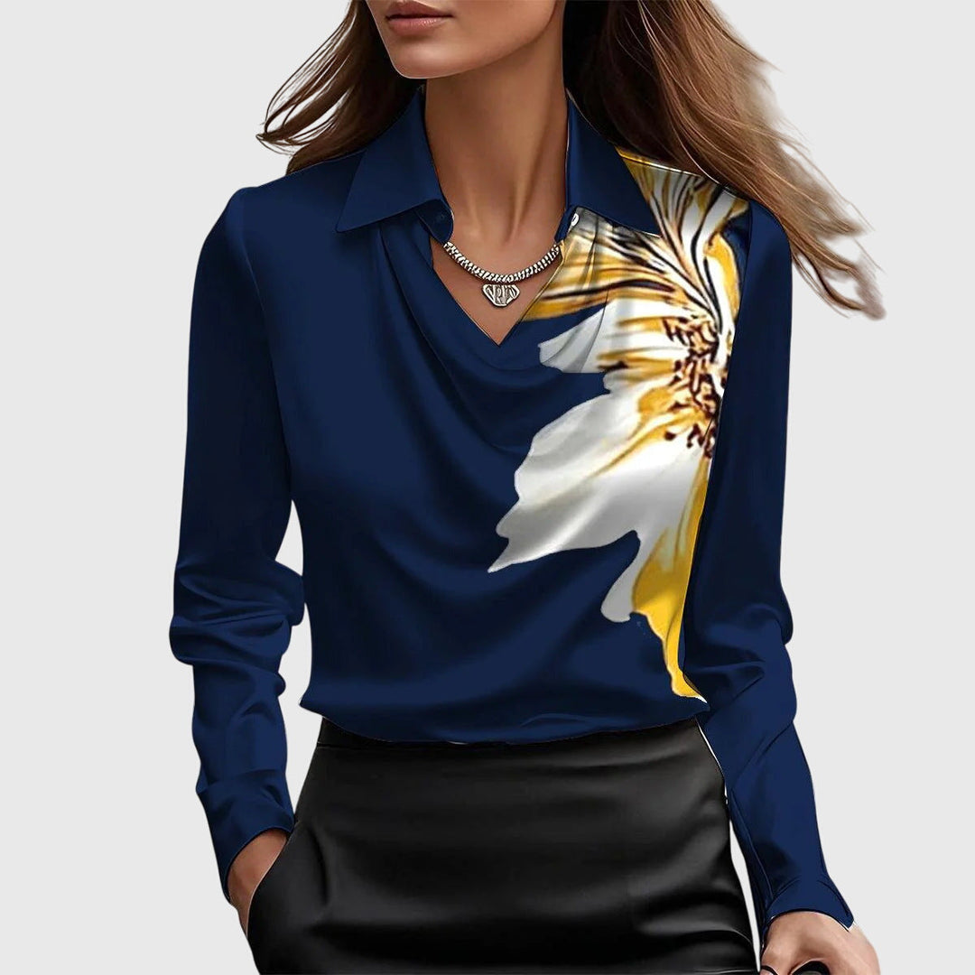 Emira | Women Cowl Neck Long Sleeve Top