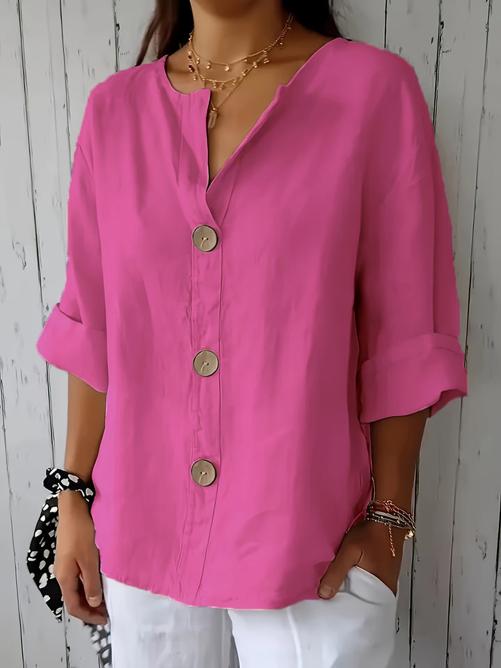 Ana | Casual Shirt with Decorative Button
