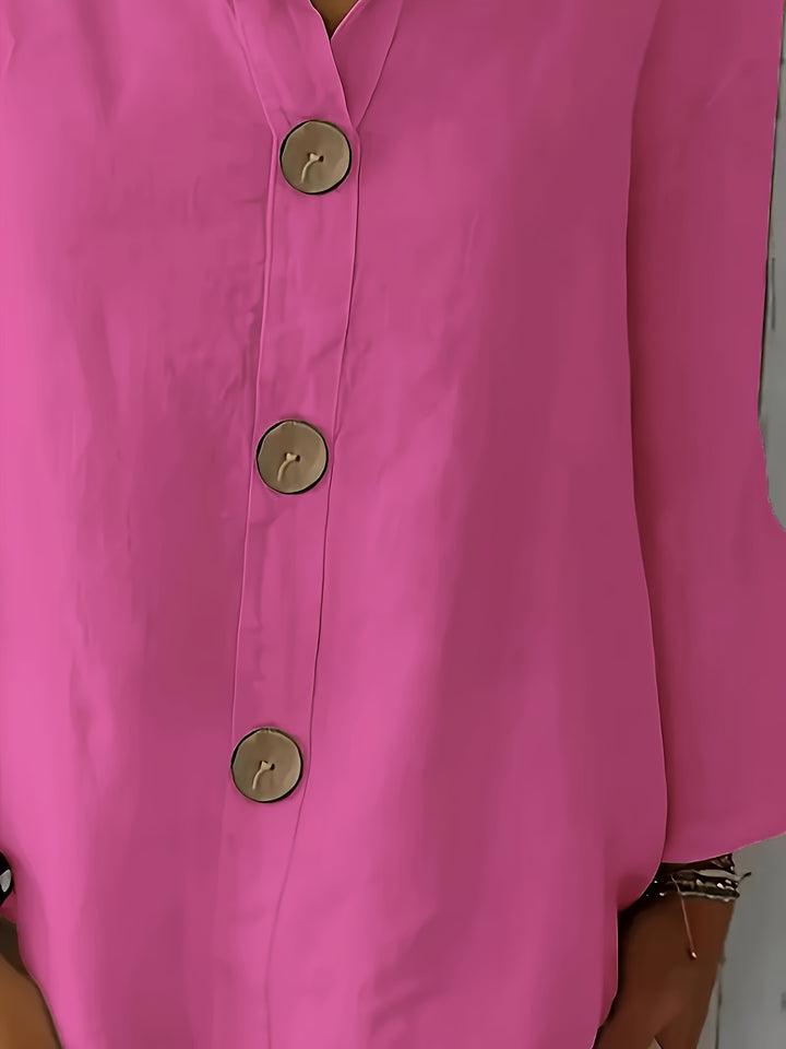 Ana | Casual Shirt with Decorative Button
