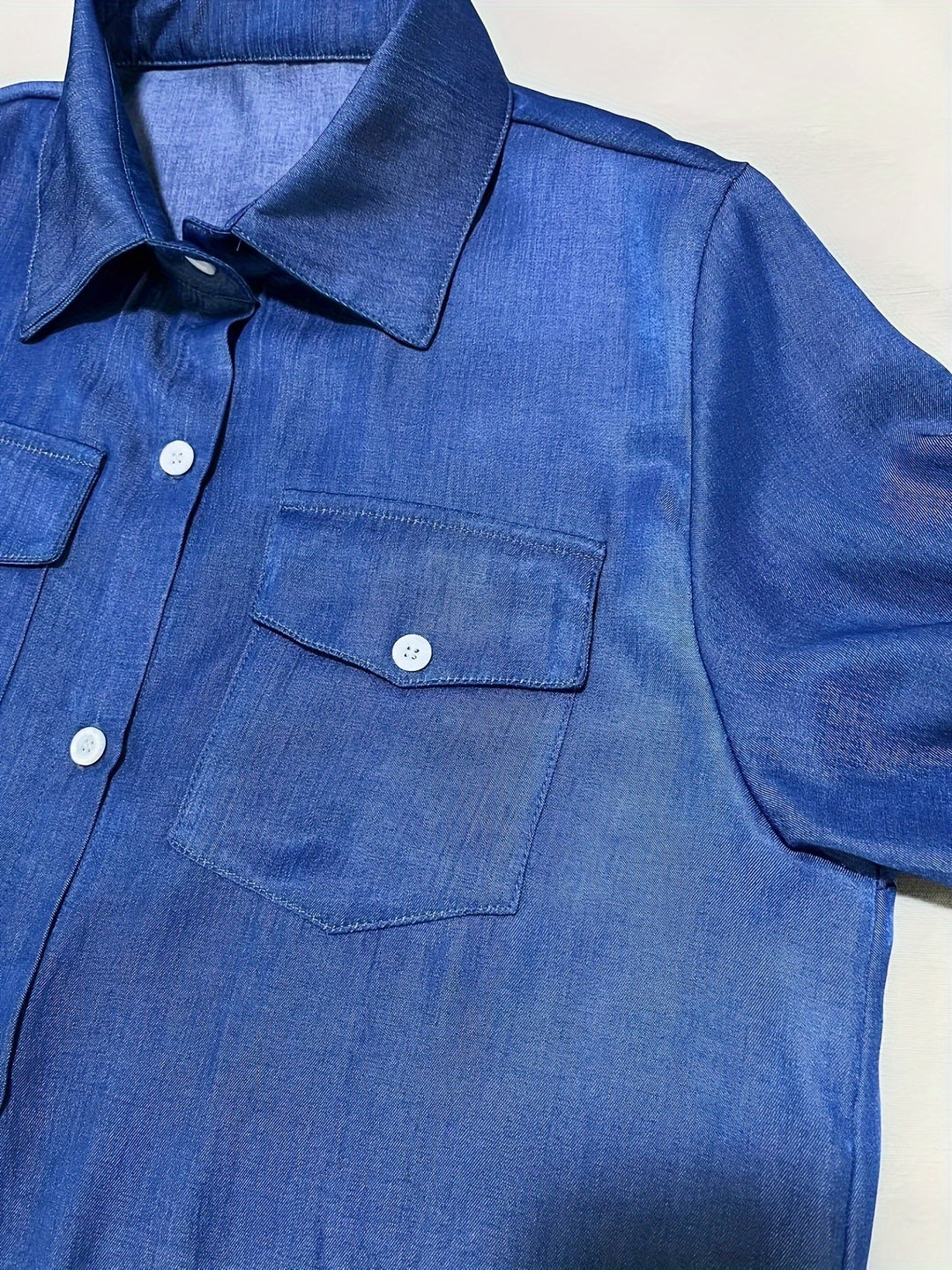 Women's Loose Split Hem Shirt Dress