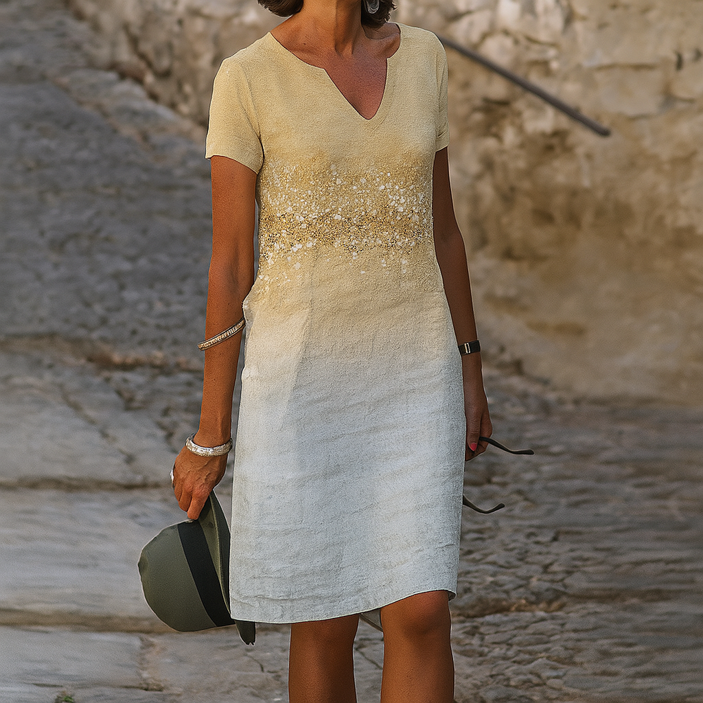 Comfortable V-neck dress for women