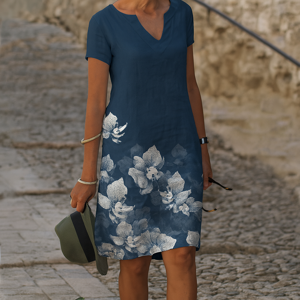 Comfortable V-neck dress for women