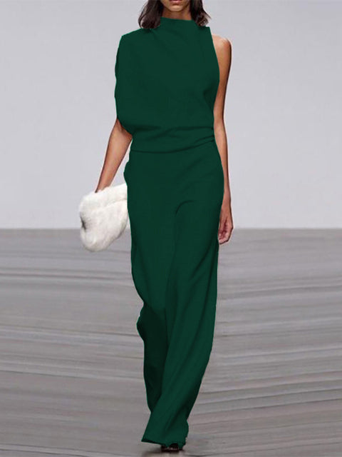 Nore - Sleeveless Jumpsuit with Open Back