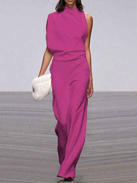 Nore - Sleeveless Jumpsuit with Open Back