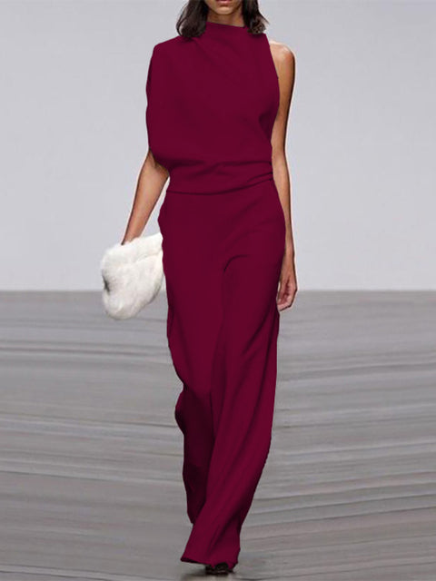 Nore - Sleeveless Jumpsuit with Open Back