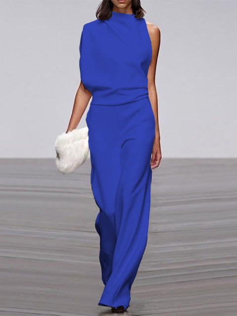 Nore - Sleeveless Jumpsuit with Open Back