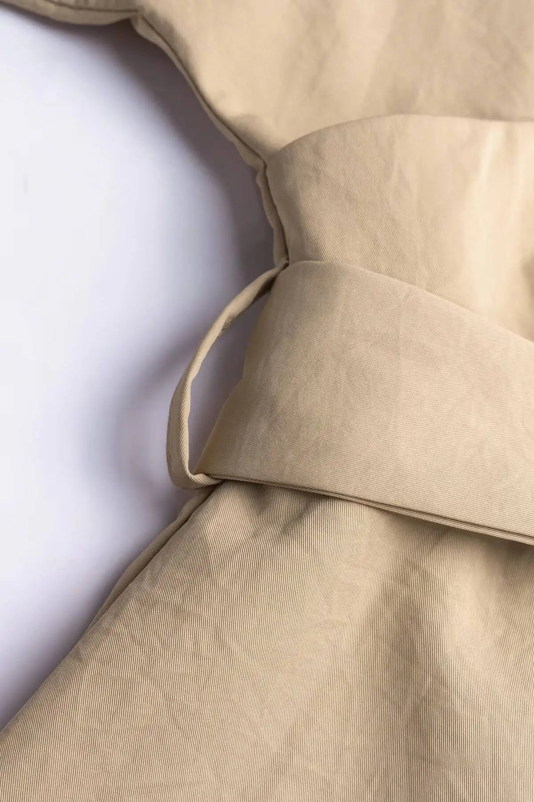 Khaki Wrap V-Neck Puff Sleeve Belted Midi Dress