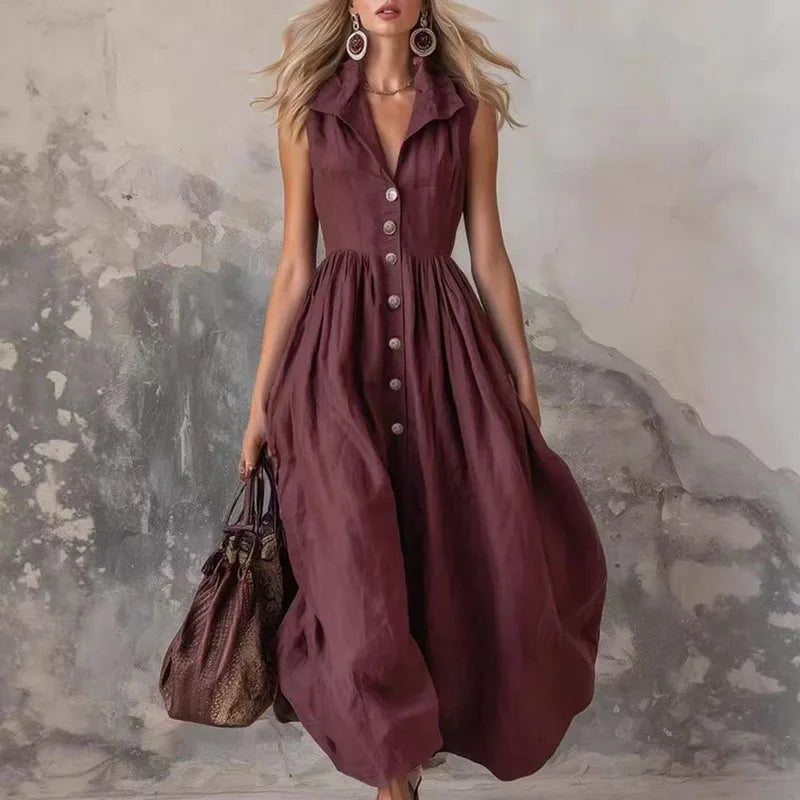 Summer Casual Sleeveless | Long Dress
