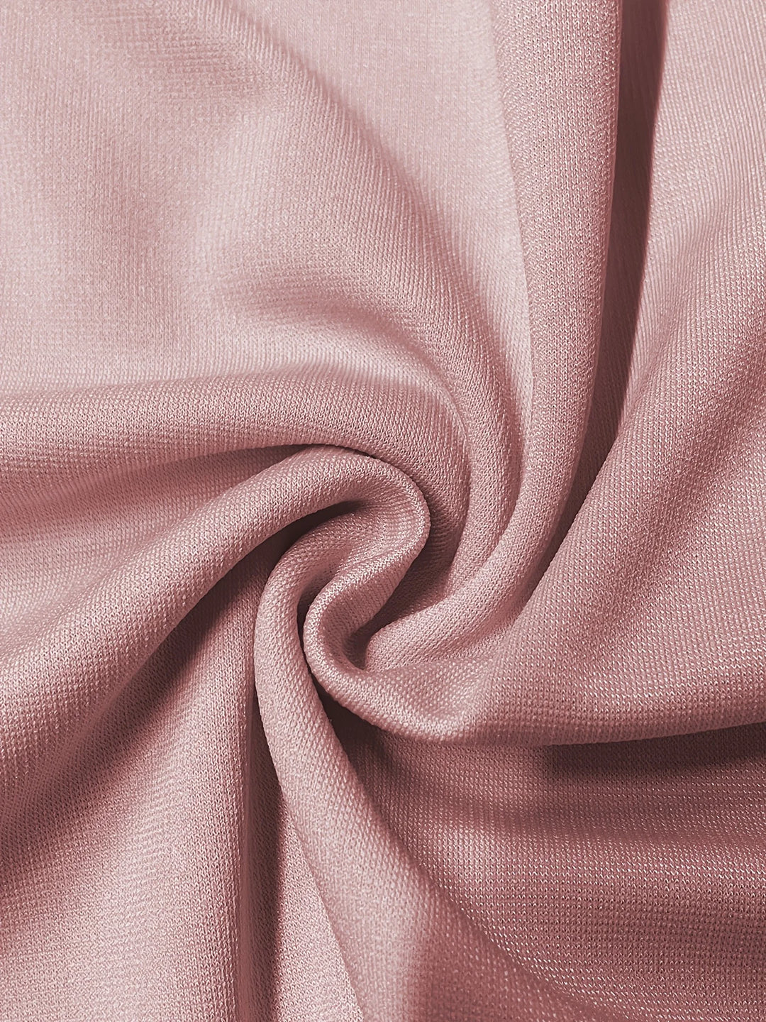 Elegant Pink Waist-Cinching Pleated Slit Sleeve Dress