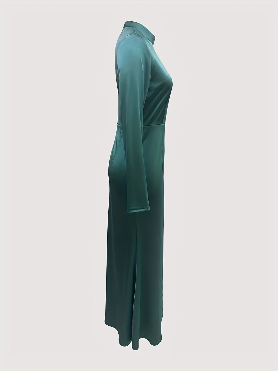 Elegant High Neck Fishtail Bodycon Dress