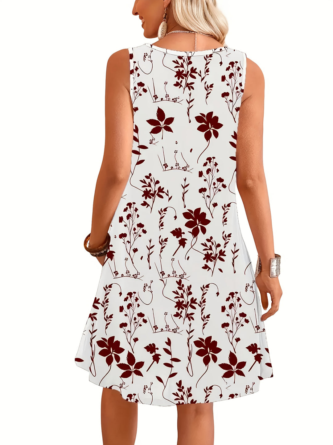 European and American Summer Fashion Printed Long Dress