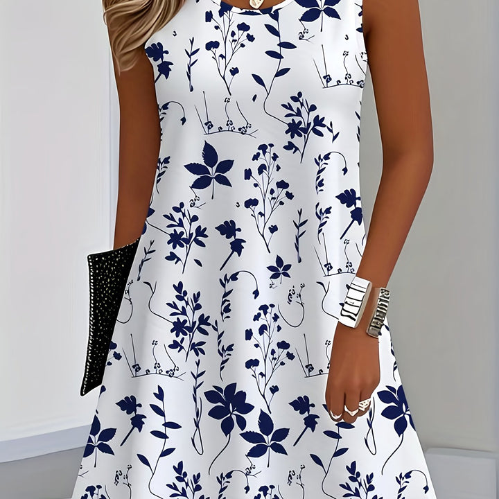 European and American Summer Fashion Printed Long Dress