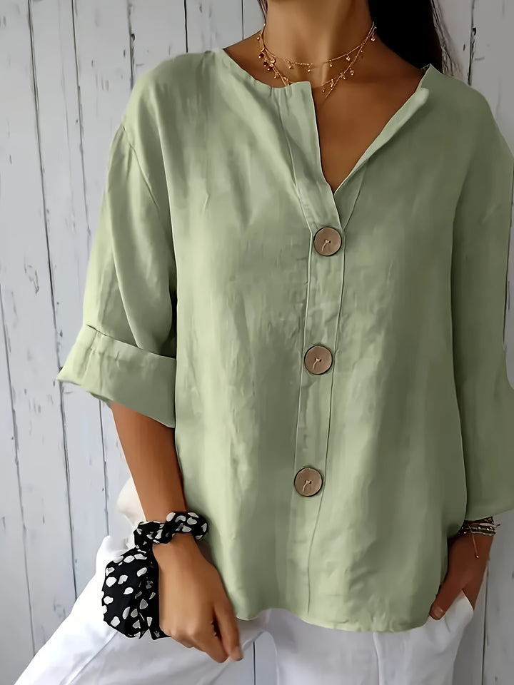 Ana | Casual Shirt with Decorative Button