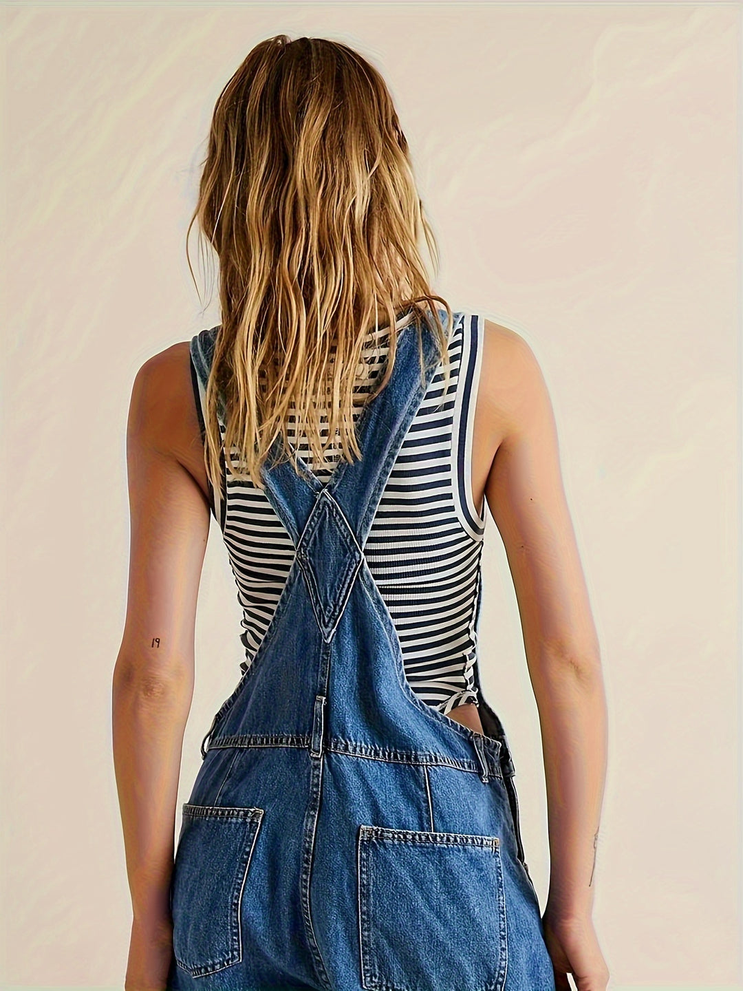 Women'S Fashion Non-Stretch Denim Overalls