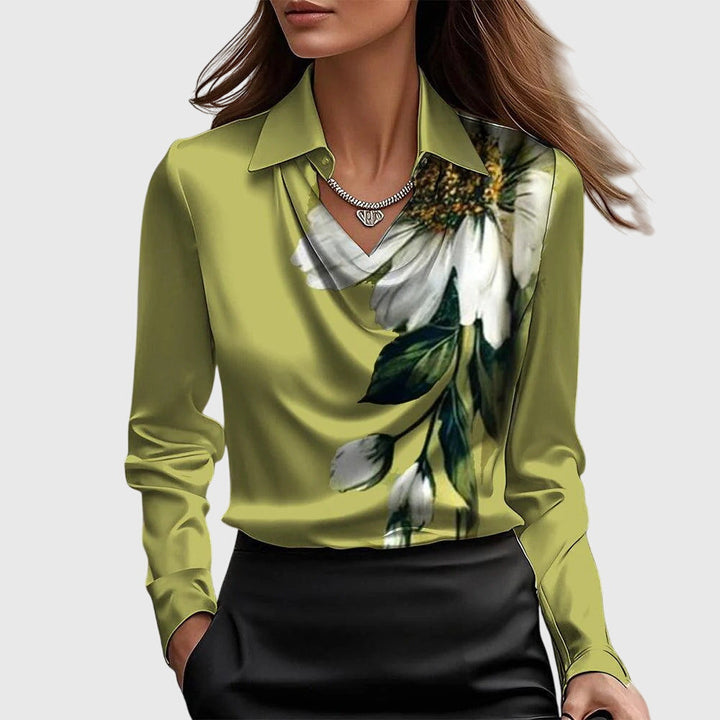 Emira | Women Cowl Neck Long Sleeve Top