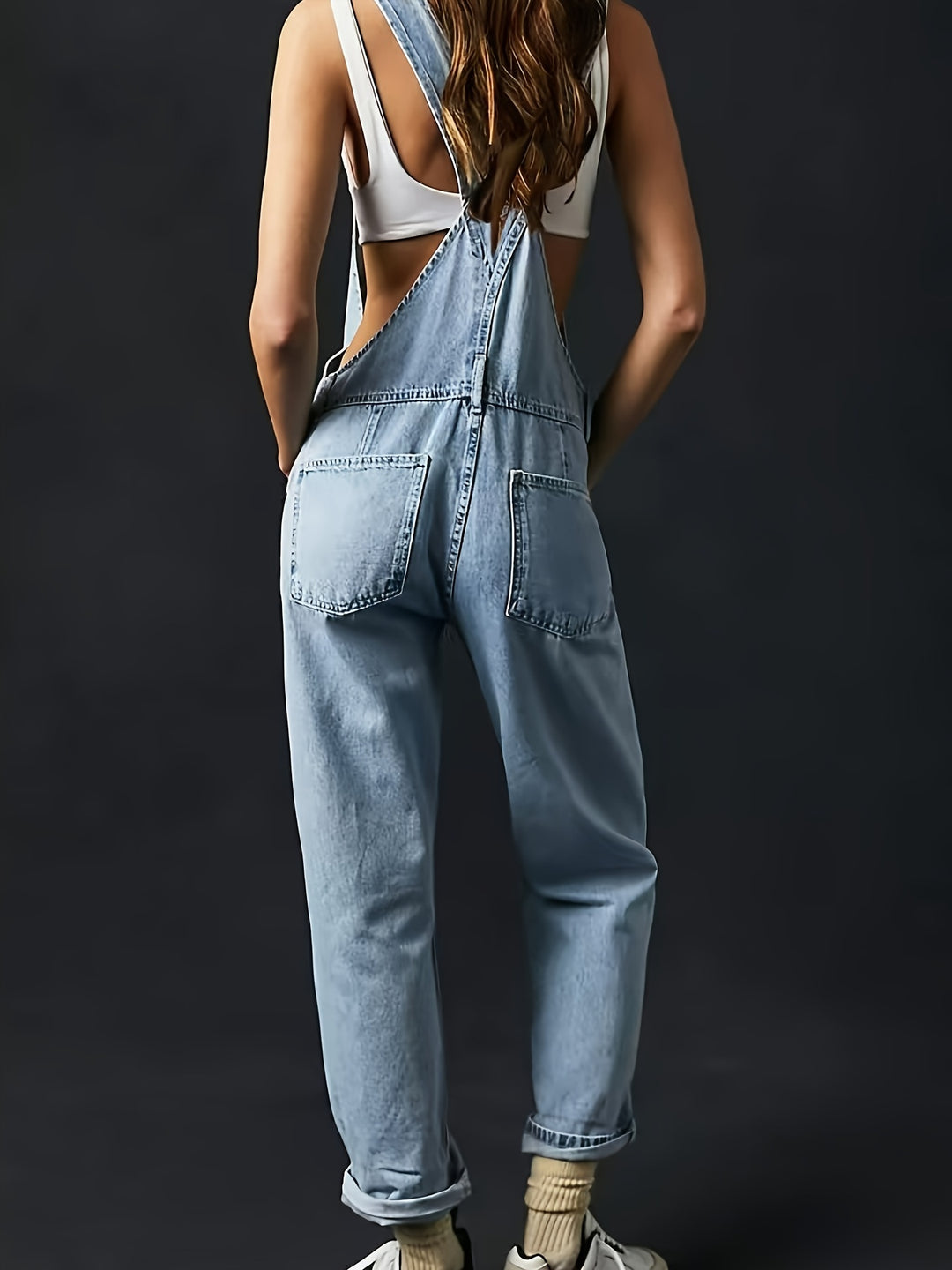 Women'S Fashion Non-Stretch Denim Overalls