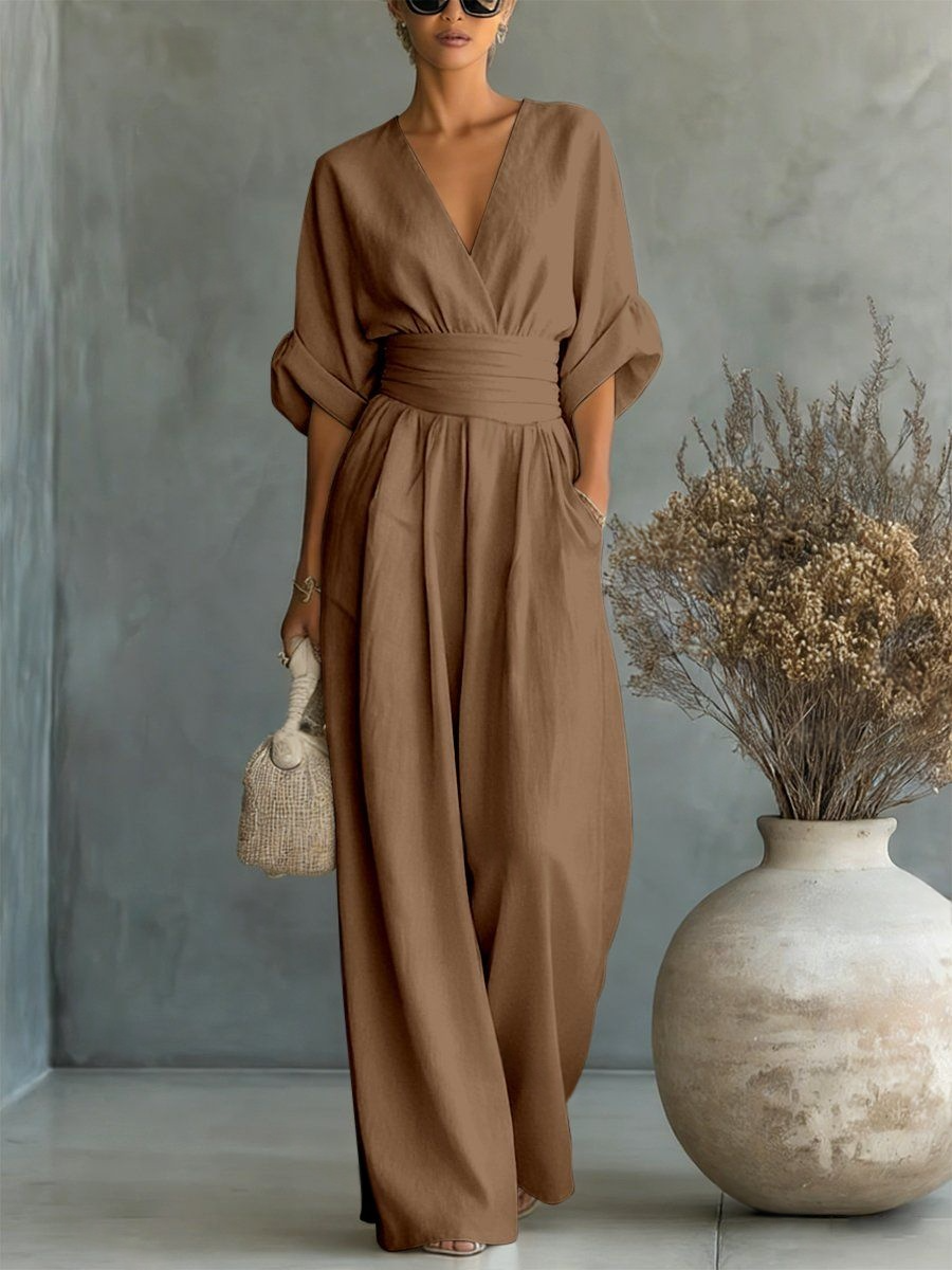 Elira Essential V-Neck Jumpsuit