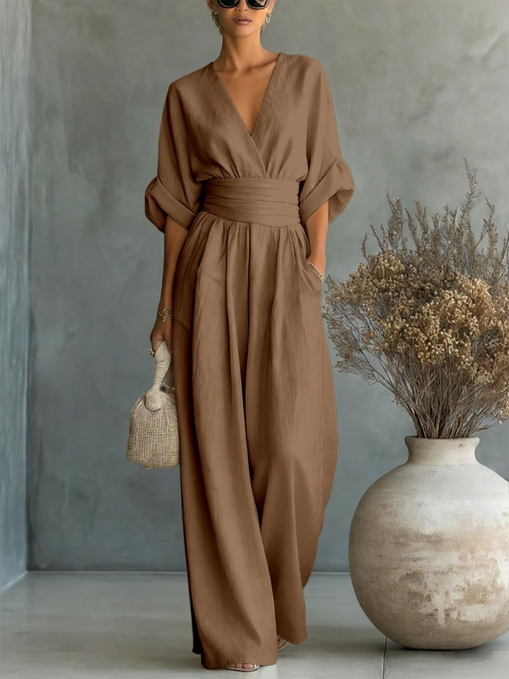 Elira Essential V-Neck Jumpsuit