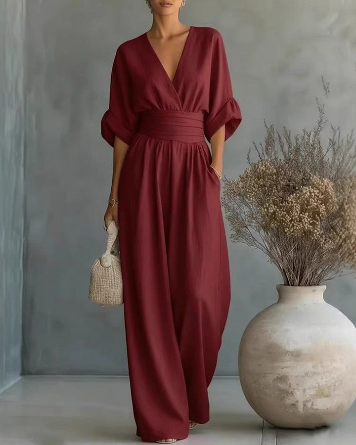 Elira Essential V-Neck Jumpsuit