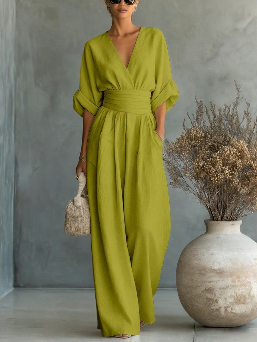 Elira Essential V-Neck Jumpsuit