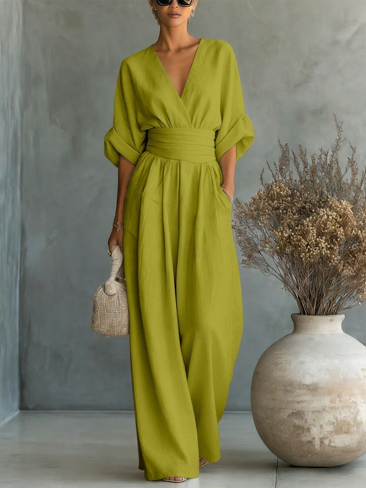 Elira Essential V-Neck Jumpsuit