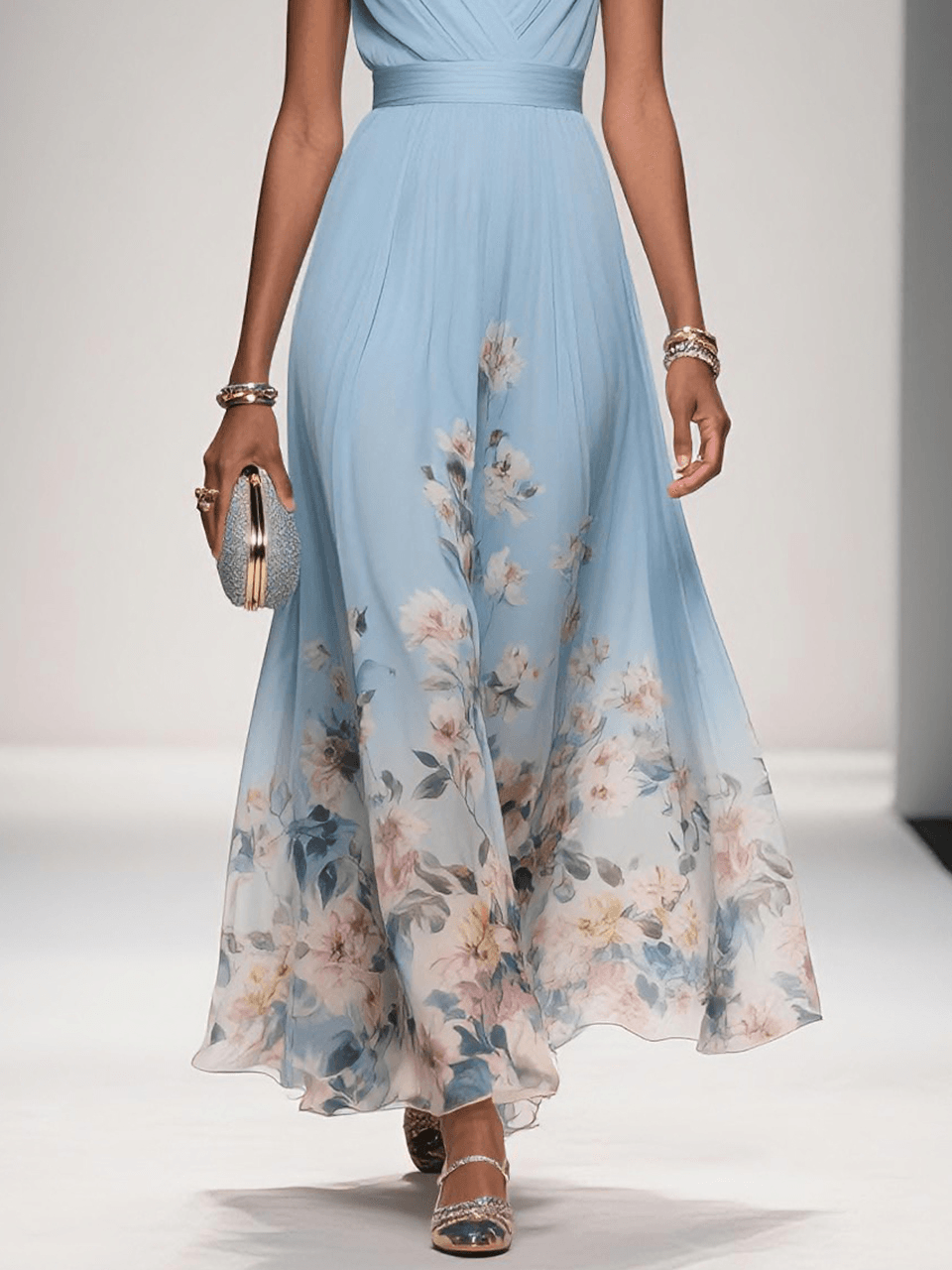 Women's Chiffon Maxi Dress