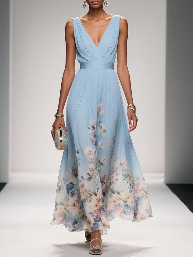 Women's Chiffon Maxi Dress