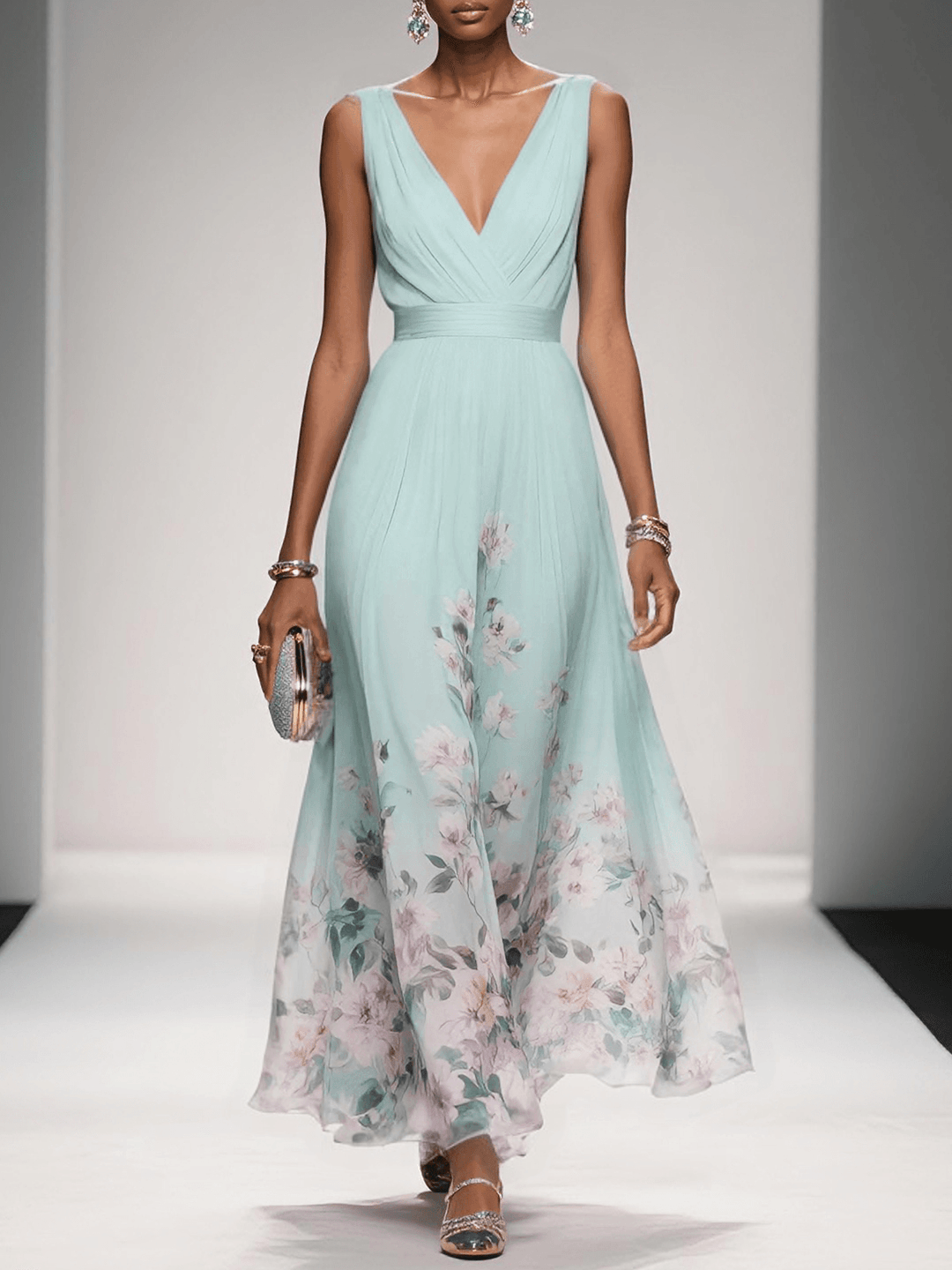 Women's Chiffon Maxi Dress
