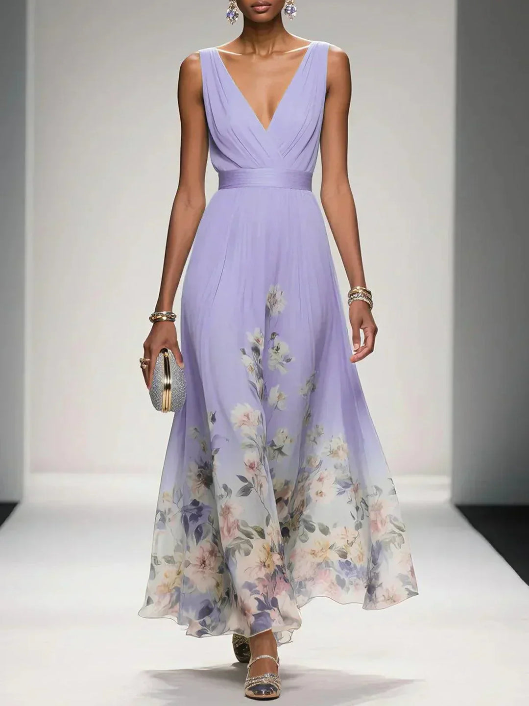 Women's Chiffon Maxi Dress