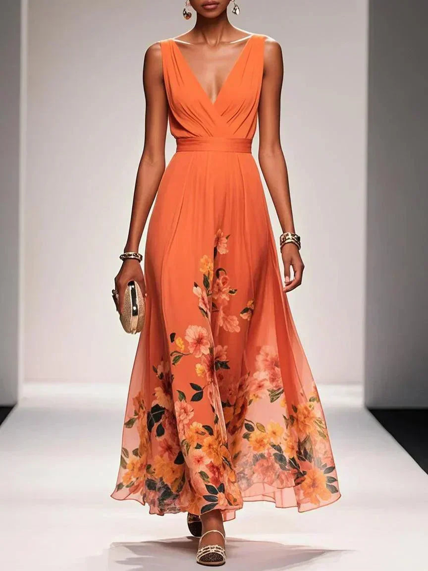 Women's Chiffon Maxi Dress