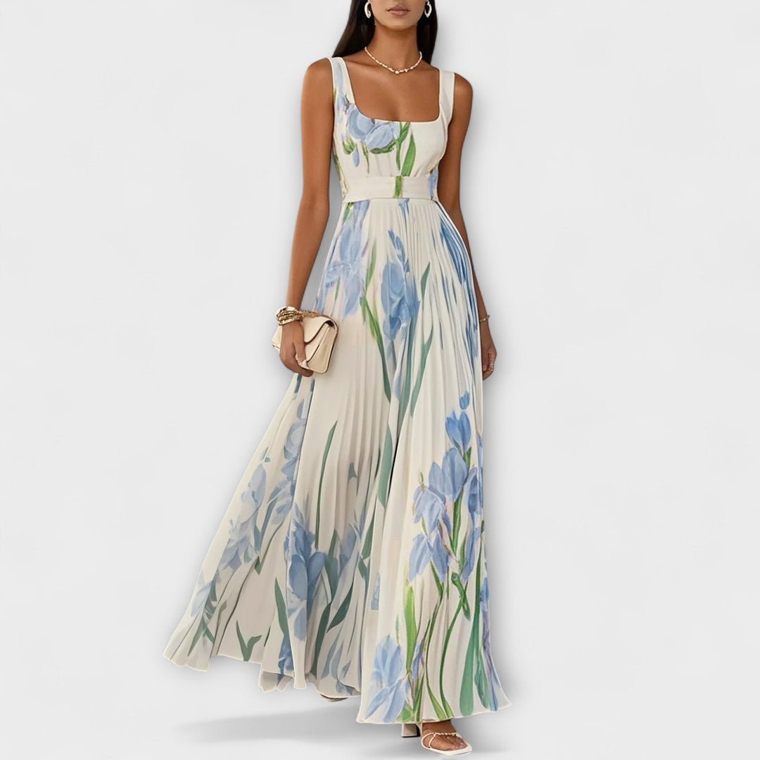 Women's Floral Polyester Maxi Dress