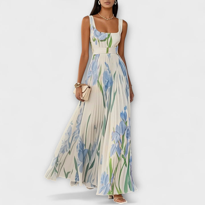 Women's Floral Polyester Maxi Dress