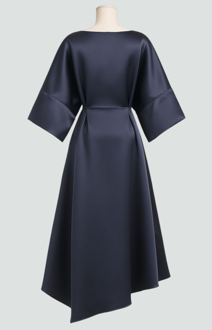 Women's Formal Satin Midi Dress
