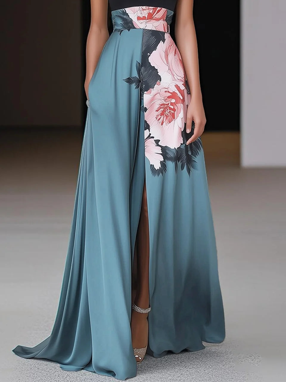 Women's Formal Woven Maxi Dress